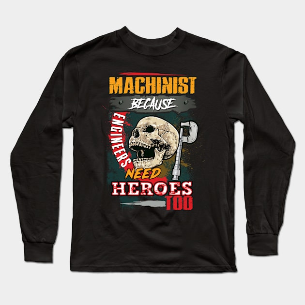 Awesome machinist Long Sleeve T-Shirt by Éléonore Royer